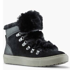 Cougar Daniel Faux‎ Fur Trim Waterproof Arctic Boot Bootie, Black, Size 8, NWT